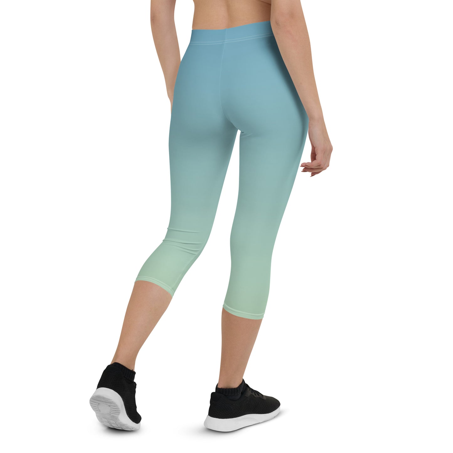 Cloudy Sky FLAKOUT Sport Women's Capri Leggings - FLAKOUT