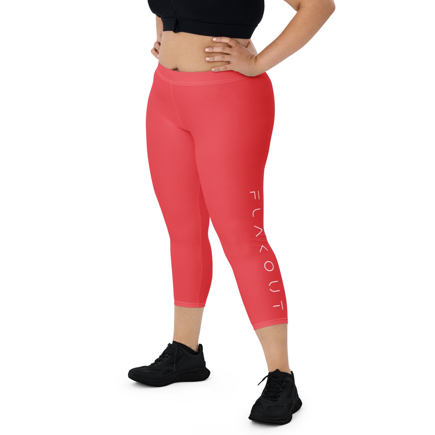 Scarlet Bomb Women's Capri Leggings - FLAKOUT