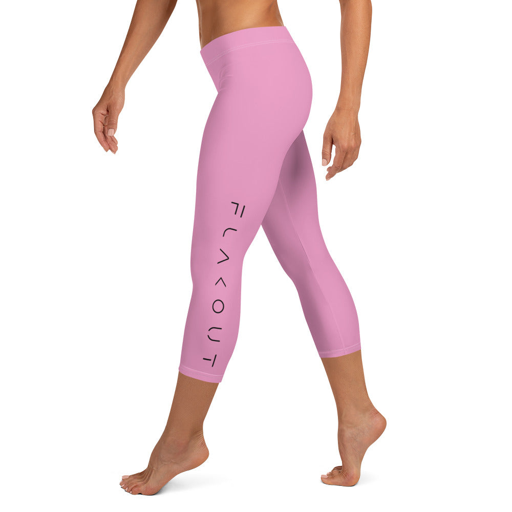 Rose Blossom Women's Capri Leggings - FLAKOUT