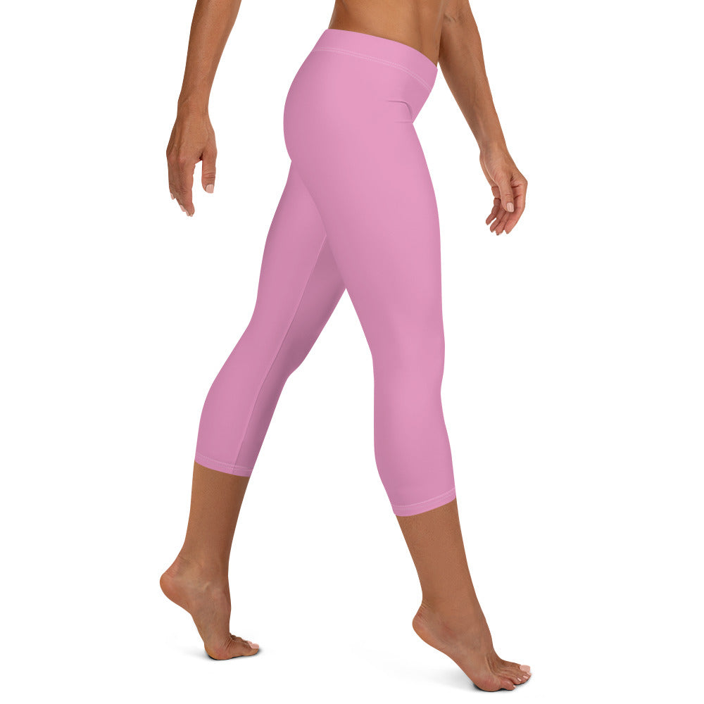 Rose Blossom Women's Capri Leggings - FLAKOUT