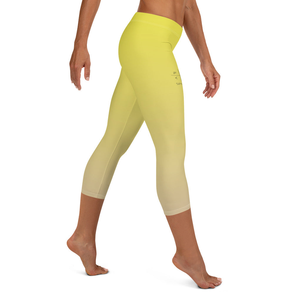 Sunrise Symphony FLAKOUT Sport Women's Capri Leggings - FLAKOUT