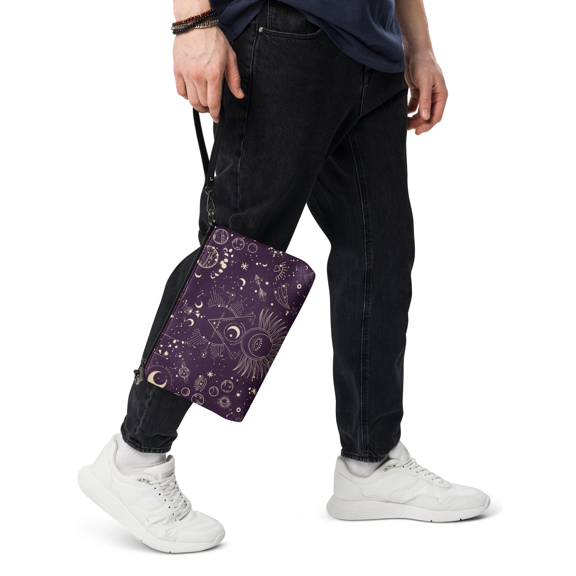 Cosmic Constellations Leather Crossbody Bag - FLAKOUT