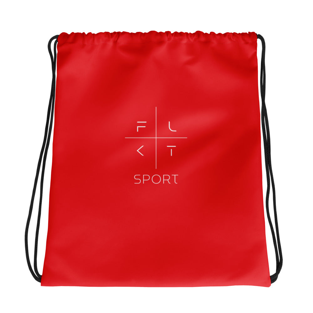 FLAKOUT Sport Unisex Drawstring Bag - Red - FLAKOUT