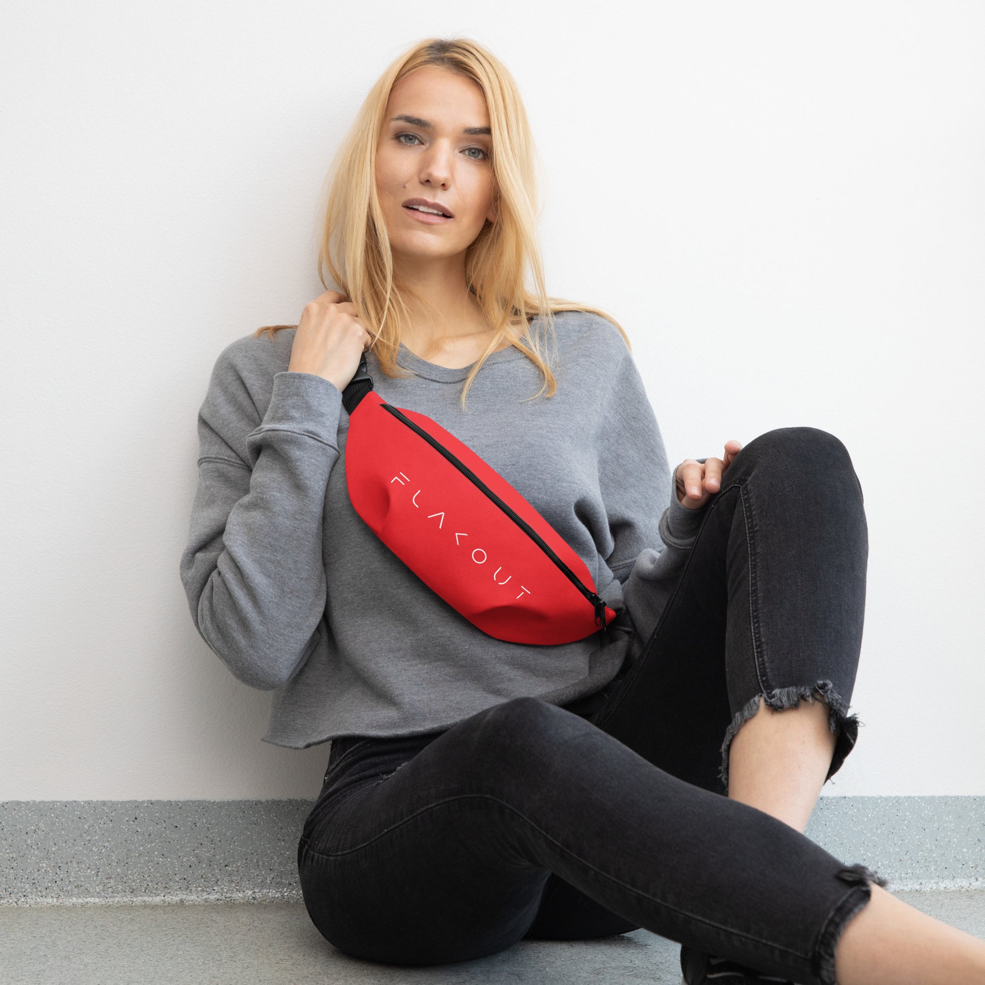 Unisex Water-resistant Fanny Pack - Red - FLAKOUT