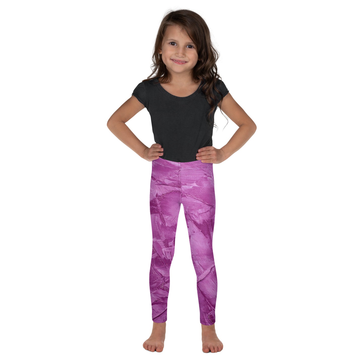 Ebonized Mulberry Girl's Leggings - FLAKOUT