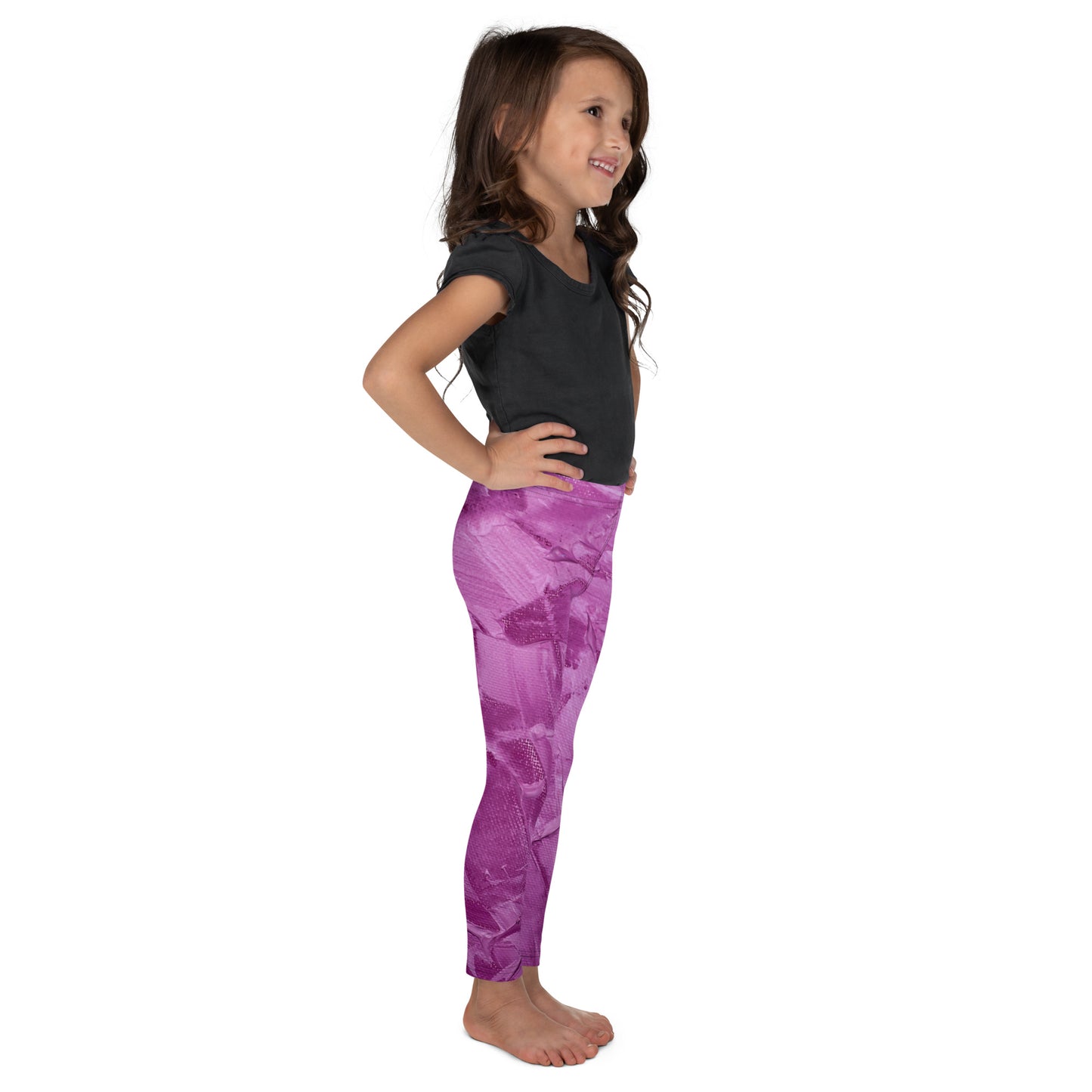 Ebonized Mulberry Girl's Leggings - FLAKOUT