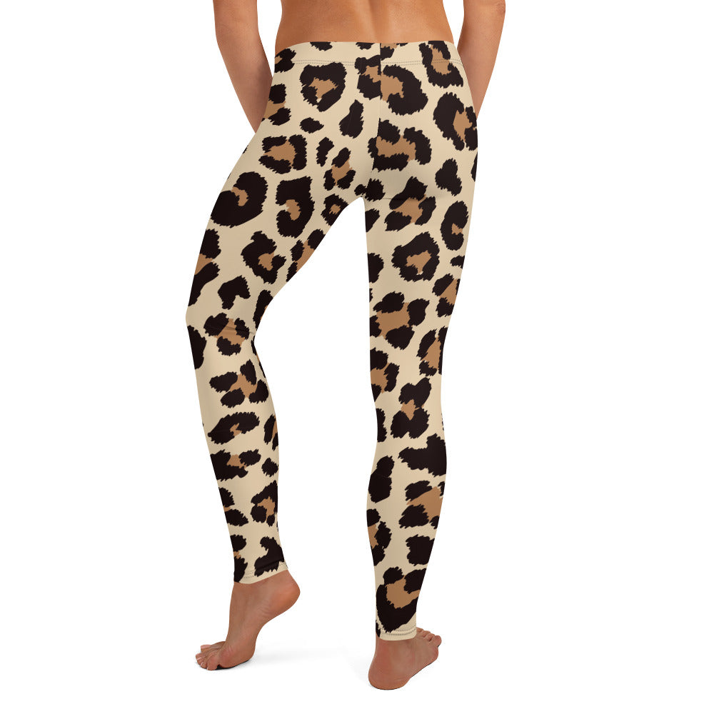 Leopar Chic Feline Women's Leggings - FLAKOUT