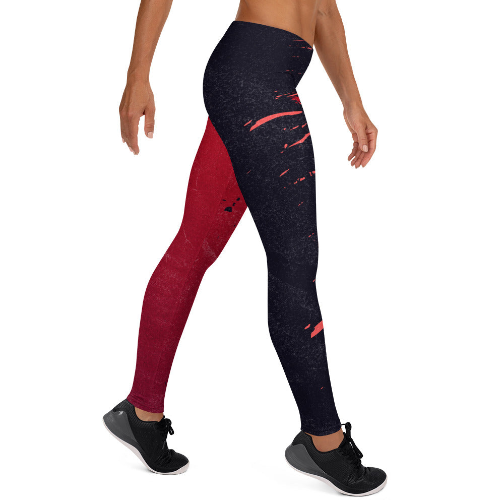 Leggings Red Black Crush - FLAKOUT