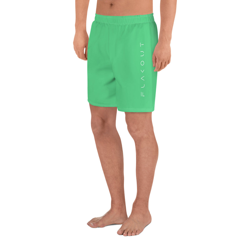 Serene Seagrass Men's Recycled Athletic Shorts - FLAKOUT