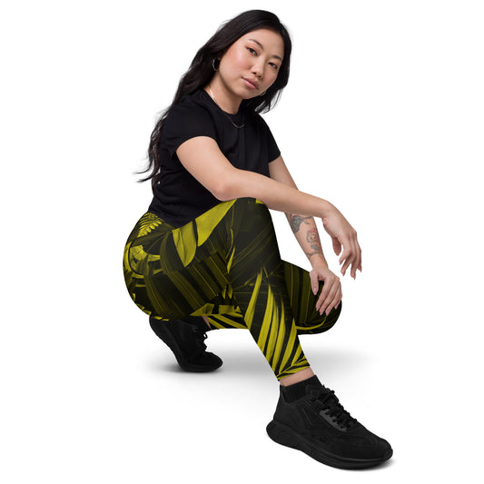 Yellowaze Women's Recycled Crossover Leggings With Pockets - FLAKOUT