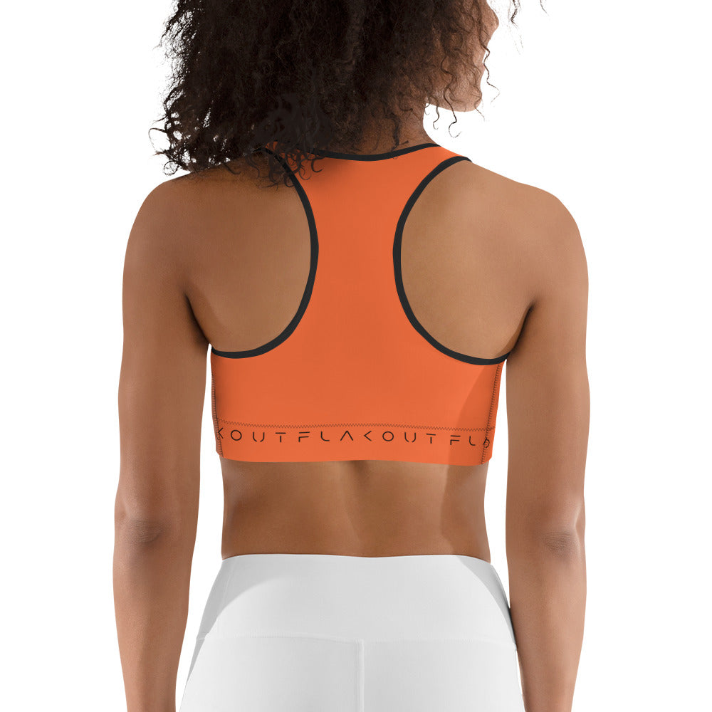 Fiery Burst Women's Sports Performance Bra - FLAKOUT