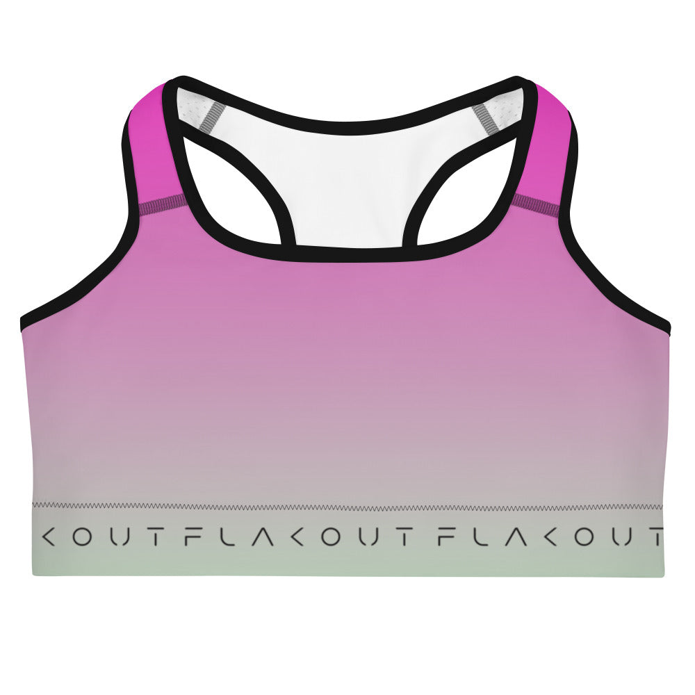 Fuchsia Fantasy Women's Sports Performance Bra - FLAKOUT