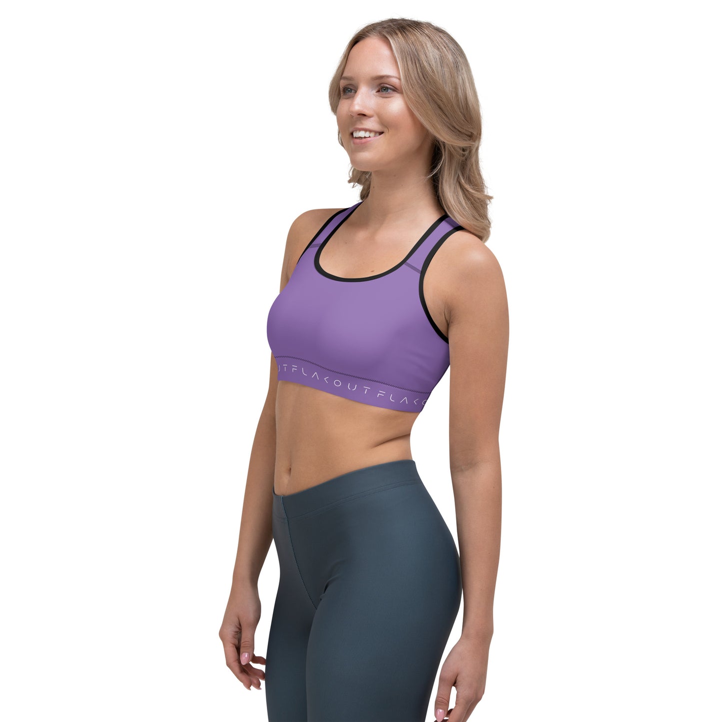 Lavender Ensemble Women's Sports Performance Bra - FLAKOUT