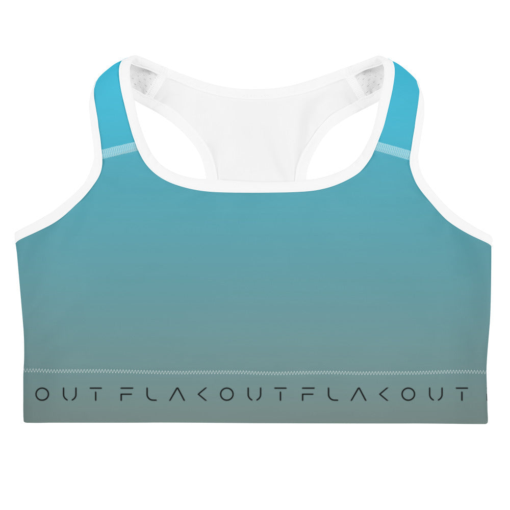 Aqua Skyline Women's Sports Performance Bra - FLAKOUT