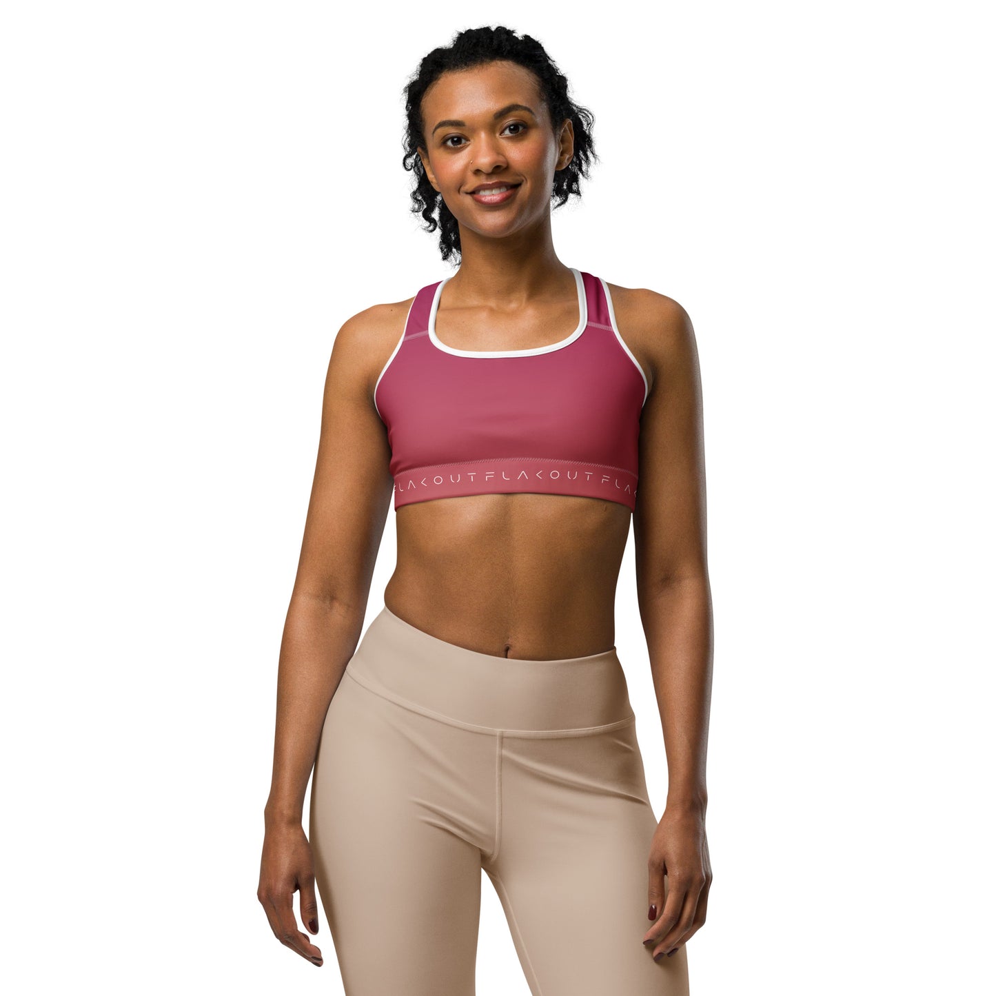 Rosewood Bloom Women's Sports Performance Bra - FLAKOUT