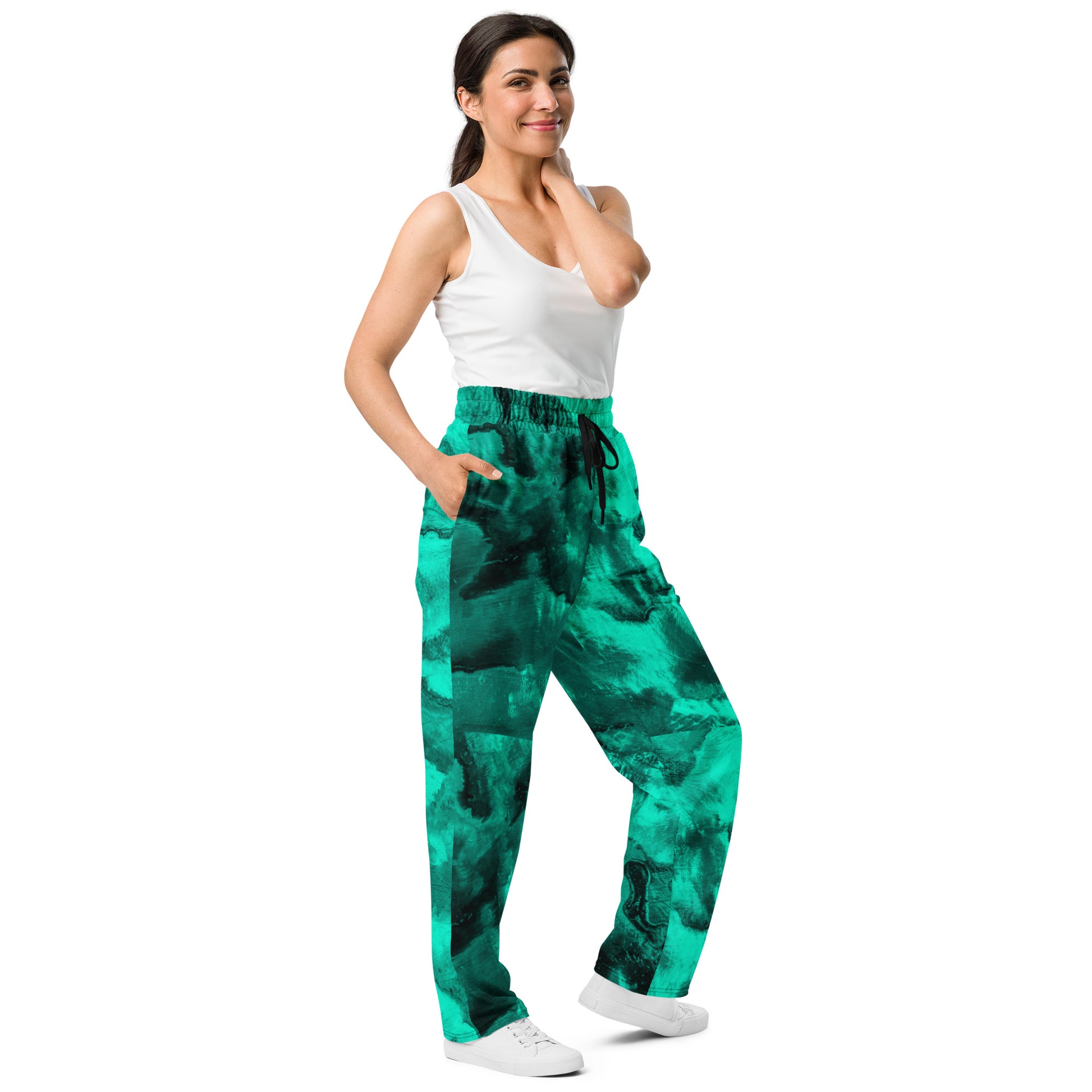 Midnight Currents Women's Wide-leg Recycled Joggers - FLAKOUT