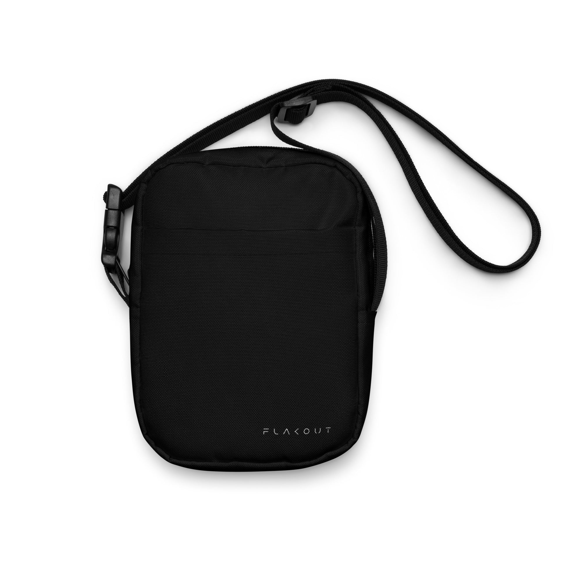 Unisex Water-resistant Crossbody Bag - Black - FLAKOUT