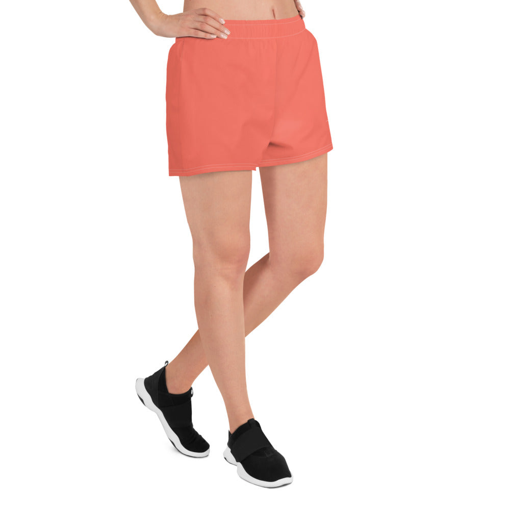 FLAKOUT Sport Coral Crush Women’s Recycled Athletic Shorts - FLAKOUT