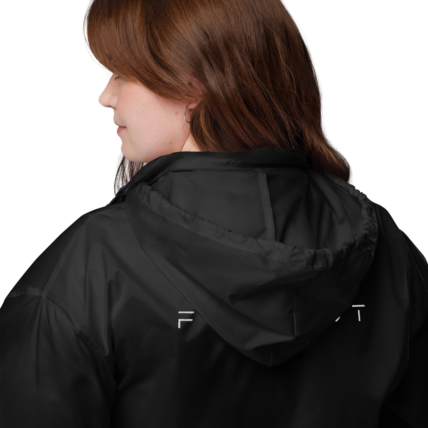 FLAKOUT Logo Embroidered Unisex Packable Windbreaker - FLAKOUT