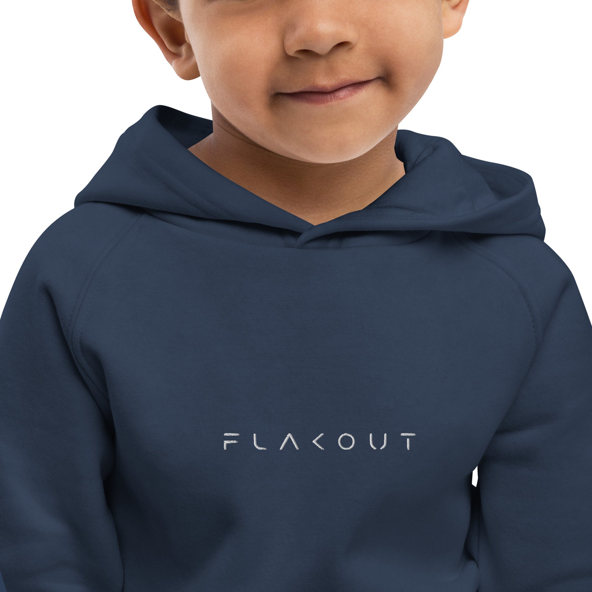 FLAKOUT Logo Embroidered Kid's Recycled Hoodie - FLAKOUT