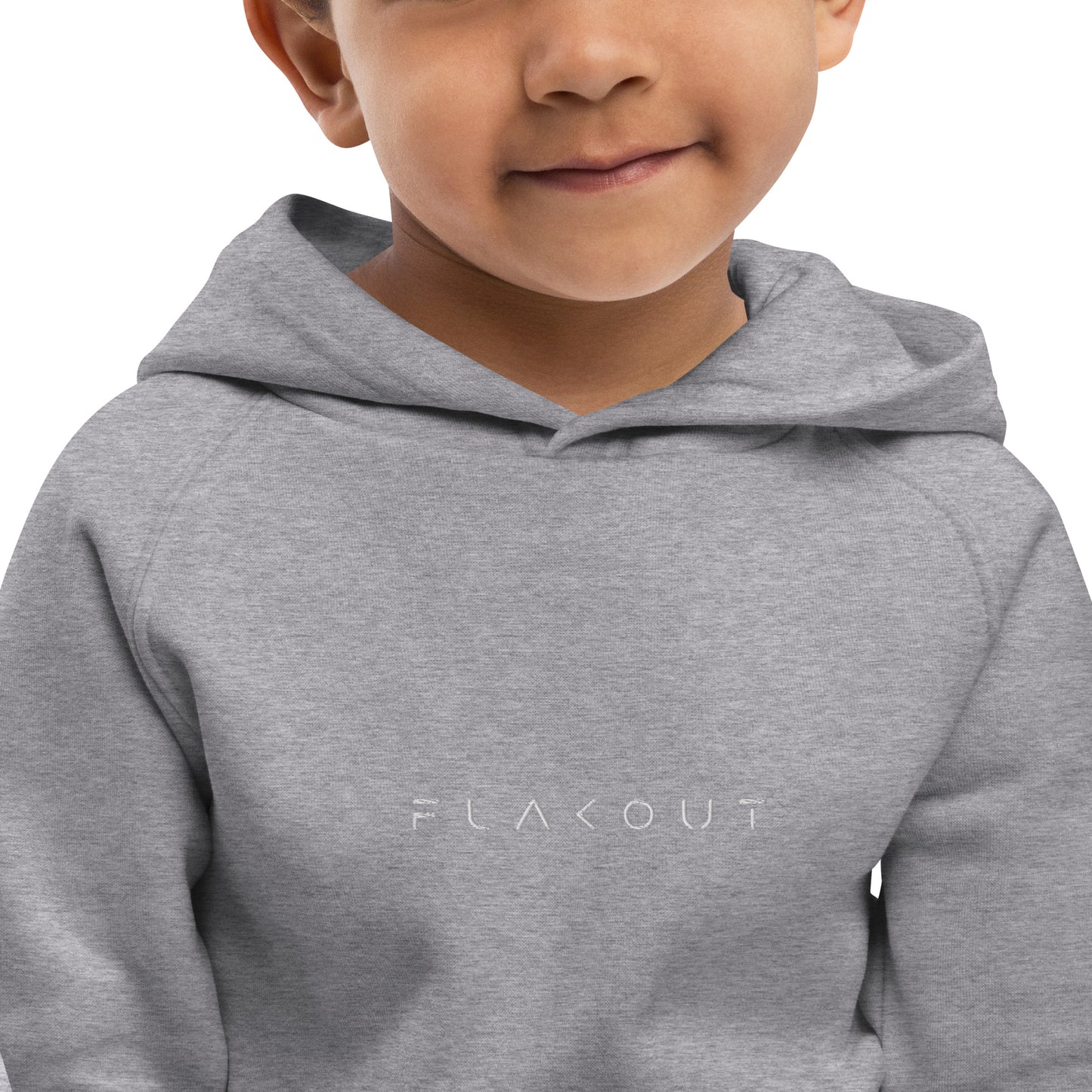 FLAKOUT Logo Embroidered Kid's Recycled Hoodie - FLAKOUT