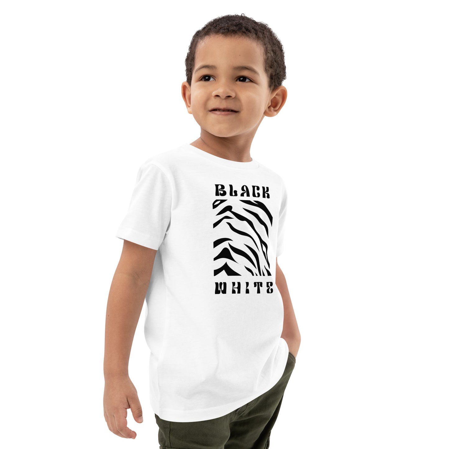 Opulent Onyx Tiger Kid's T-shirt - FLAKOUT