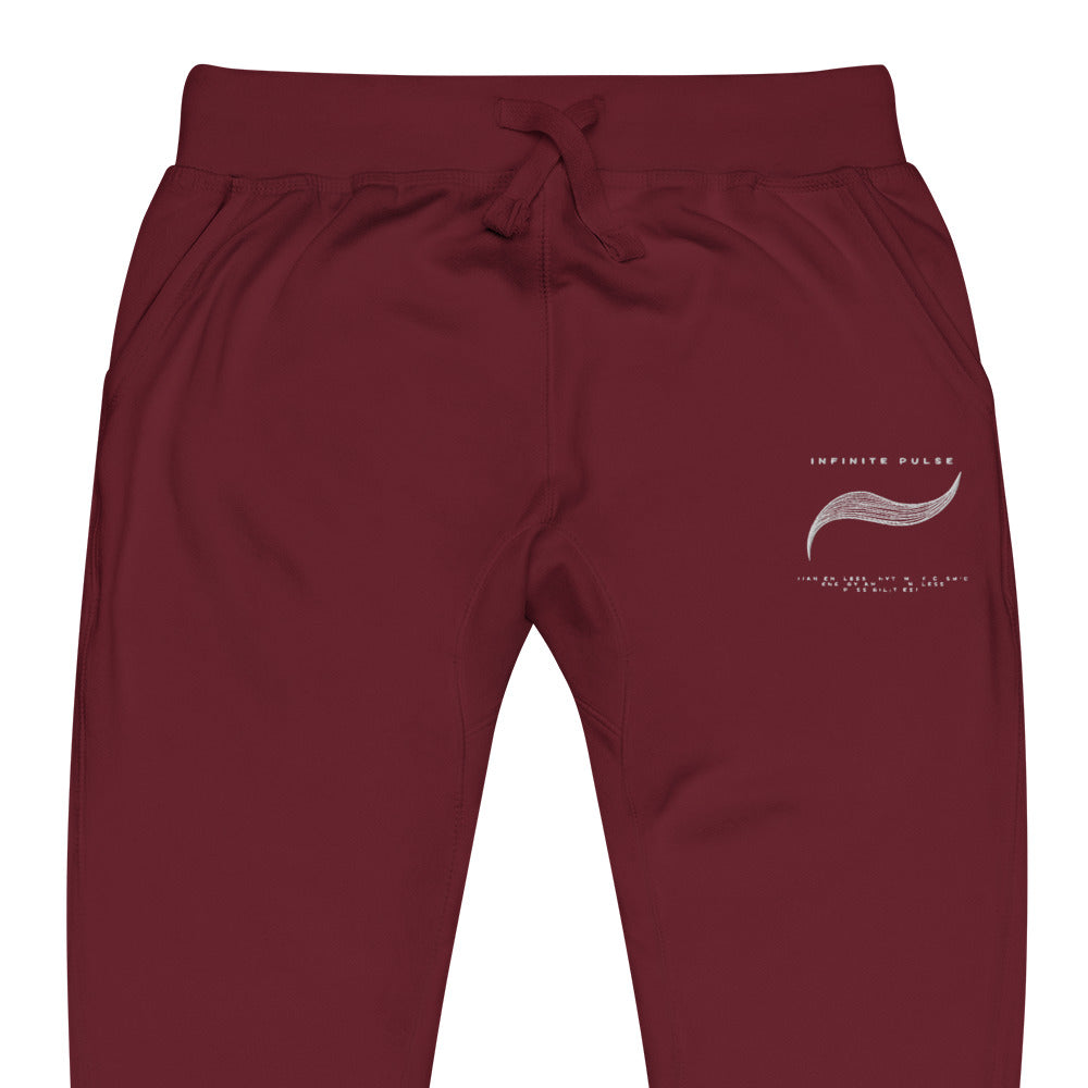 Infinite Pulse Embroidered Unisex Fleece Sweatpants - FLAKOUT