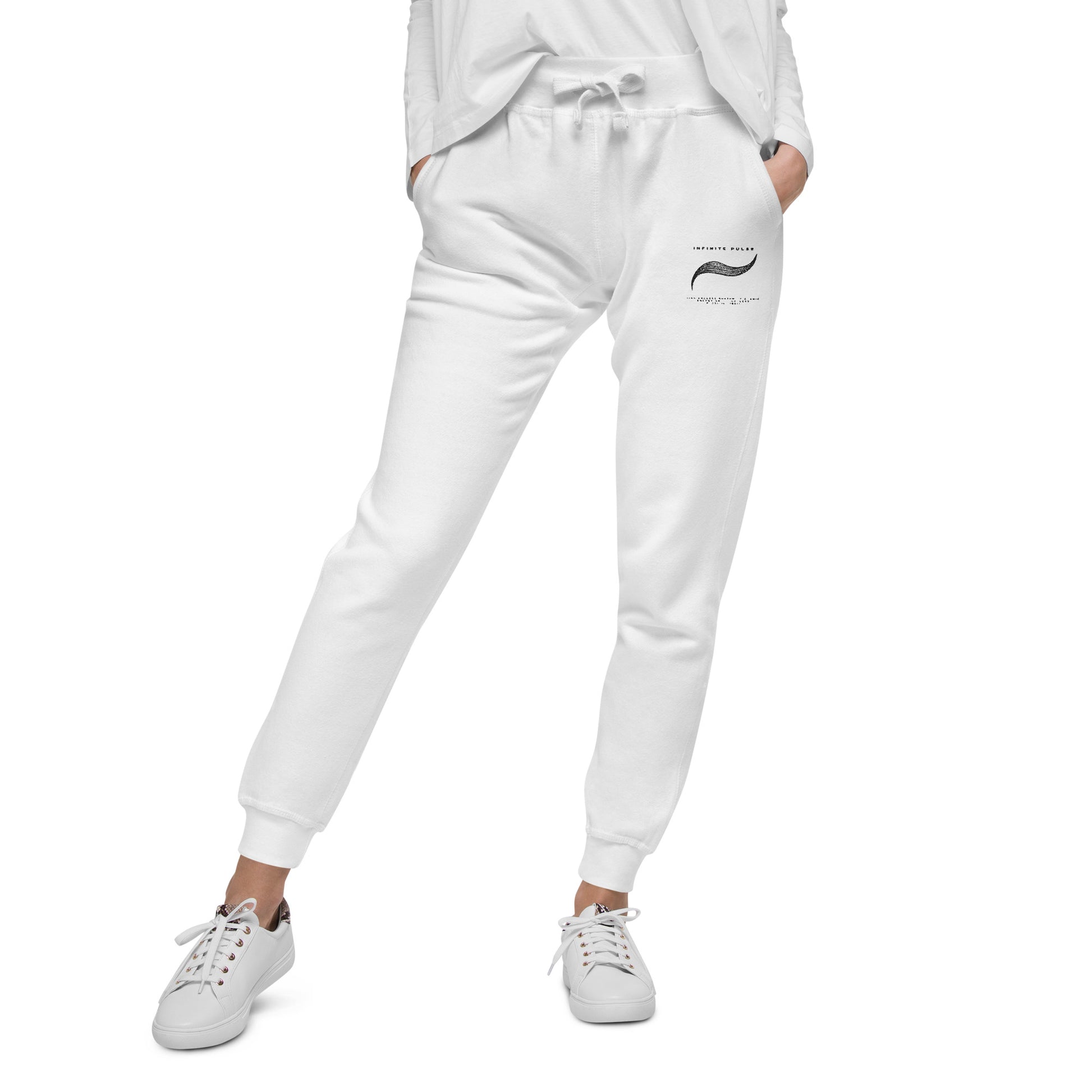 Infinite Pulse Embroidered Unisex Fleece Sweatpants - FLAKOUT