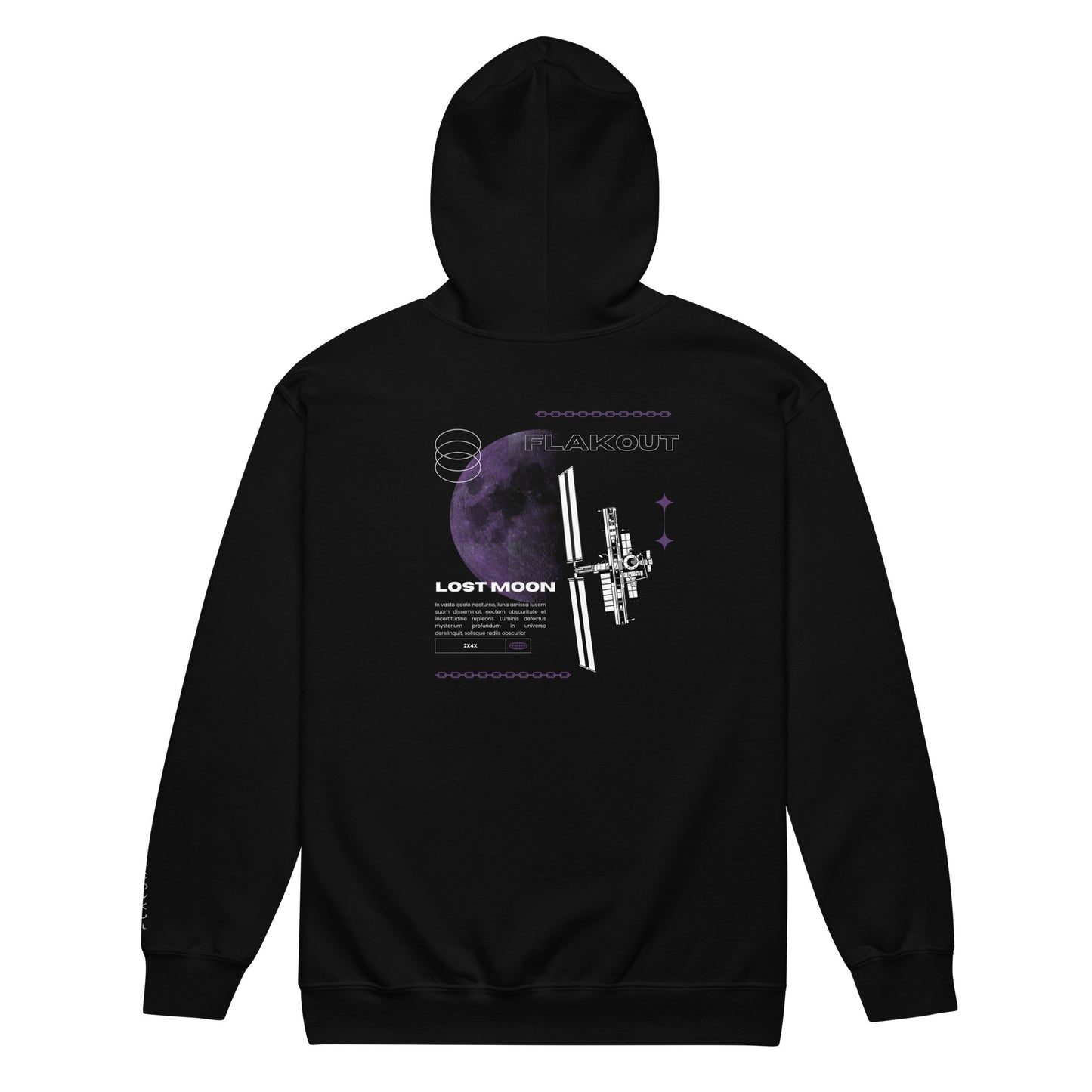 Lost Moon Unisex Zip Hoodie - FLAKOUT