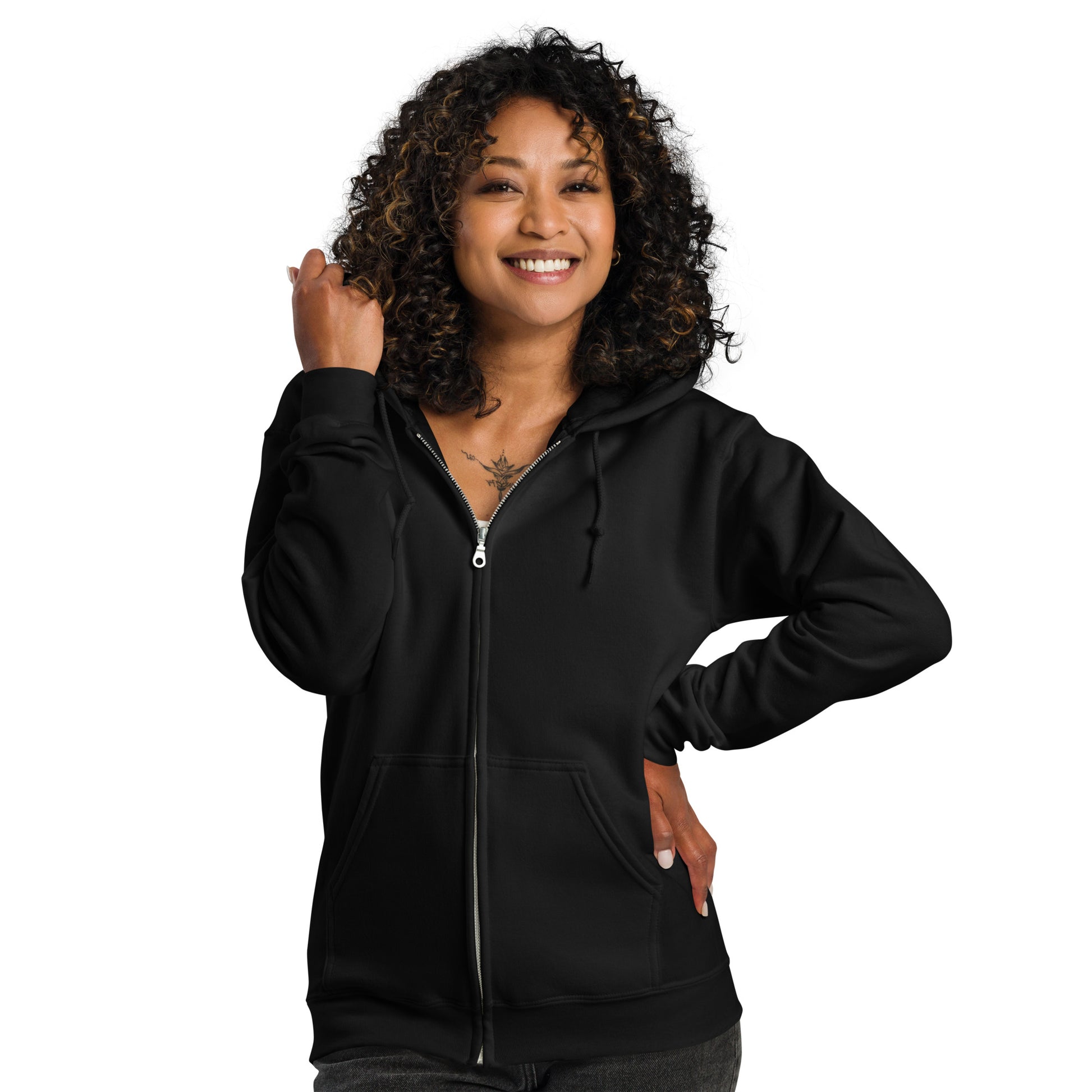 Nonnotine Dreamscape Trippin Heavy Harmony Fusion Zip Hoodie - Black - FLAKOUT