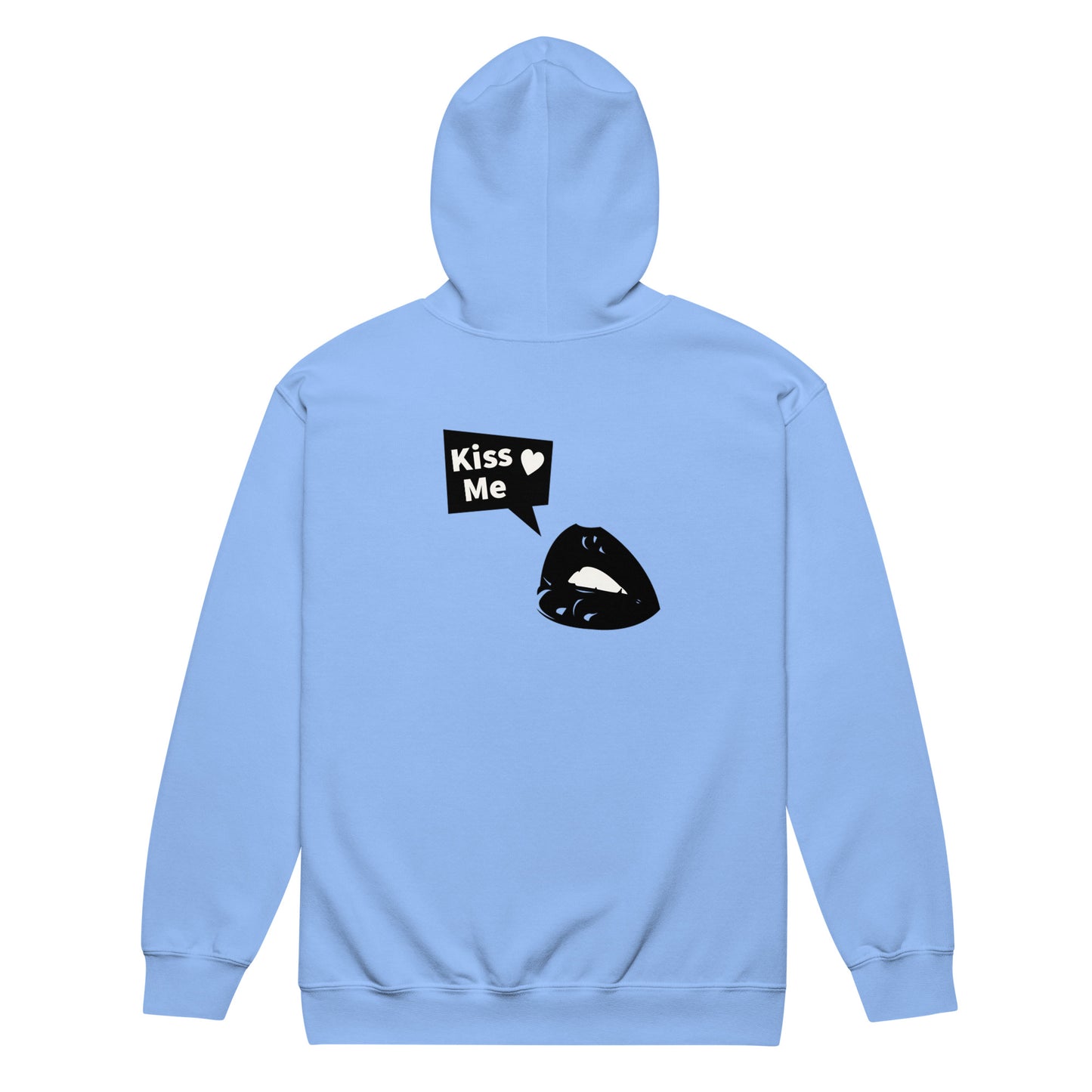 Sweet Talker Kiss Me Heavy Harmony Fusion Zip Hoodie - Carolina Blue - FLAKOUT