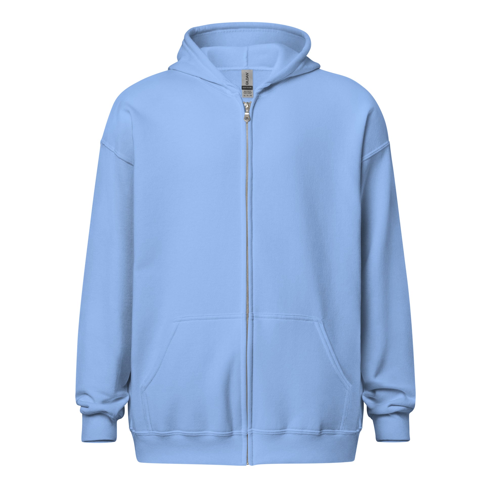 Vivid Existence Live Your Life Heavy Harmony Fusion Zip Hoodie - Carolina Blue - FLAKOUT