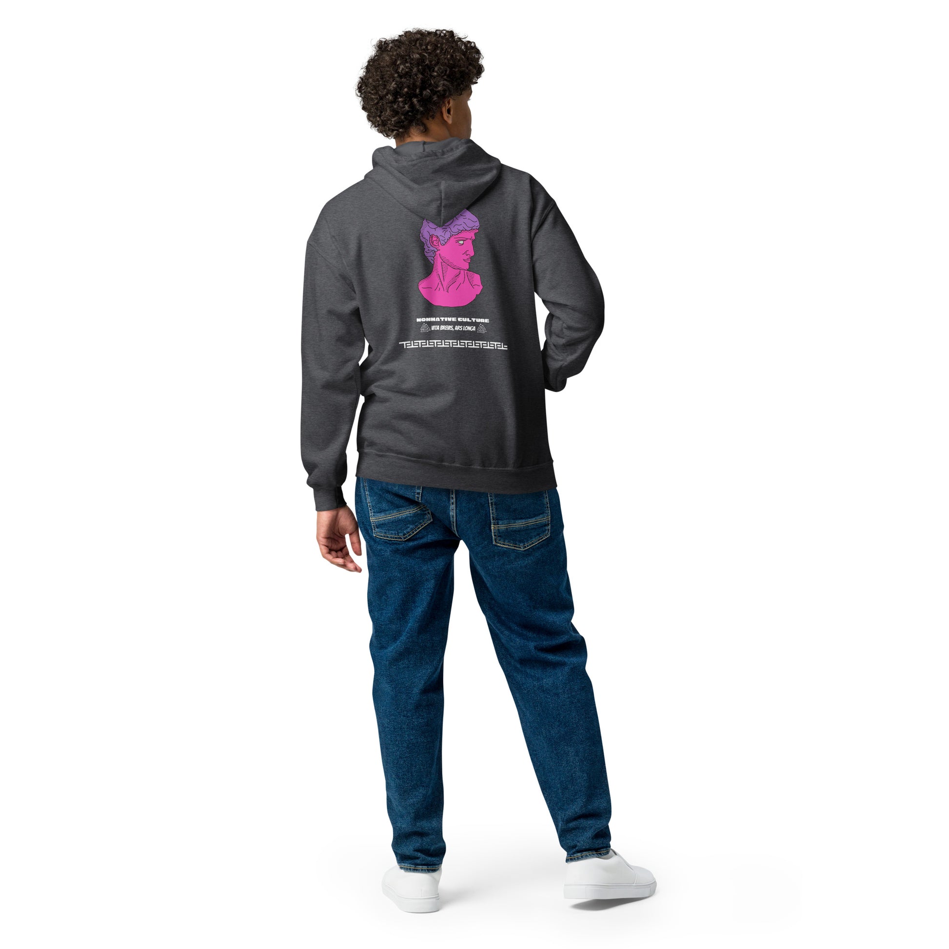 Nonnotine Dreamscape Trippin Heavy Harmony Fusion Zip Hoodie - Dark Heather - FLAKOUT