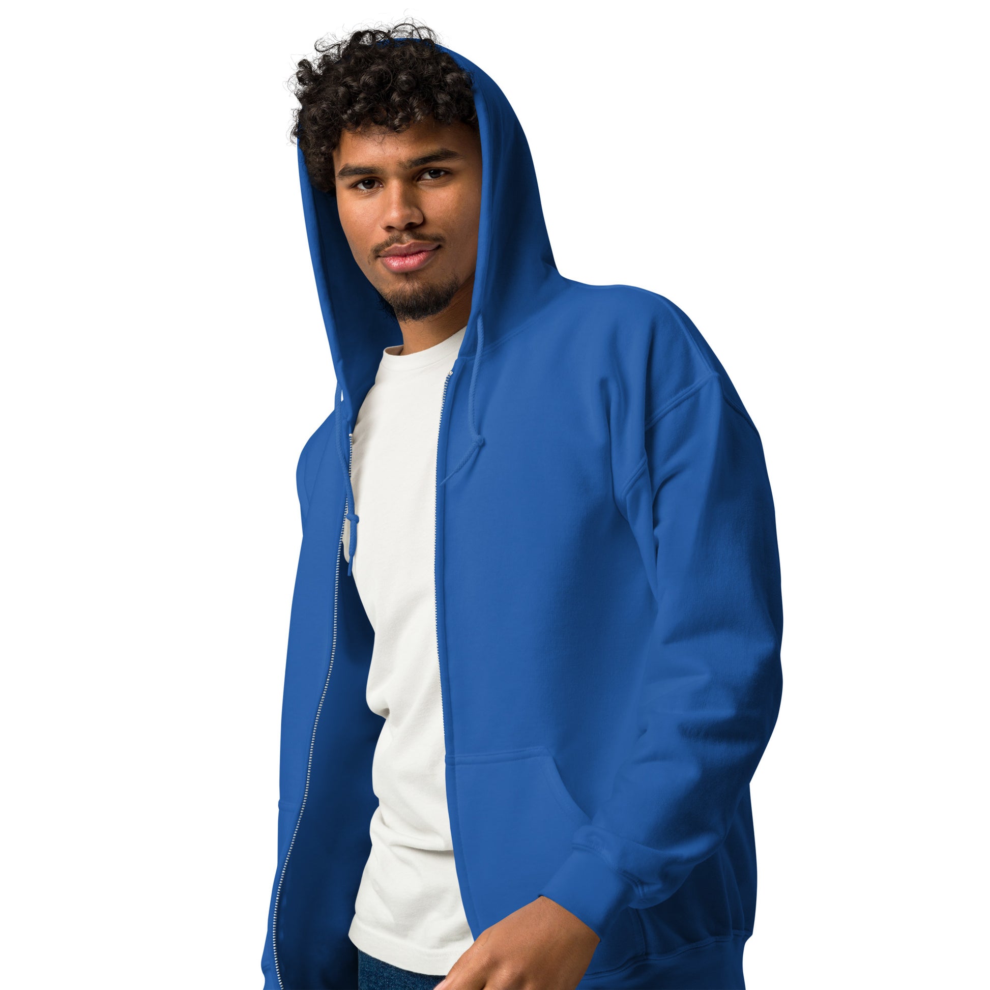 Streetwise Urbanity Heavy Harmony Fusion Zip Hoodie - Royal - FLAKOUT