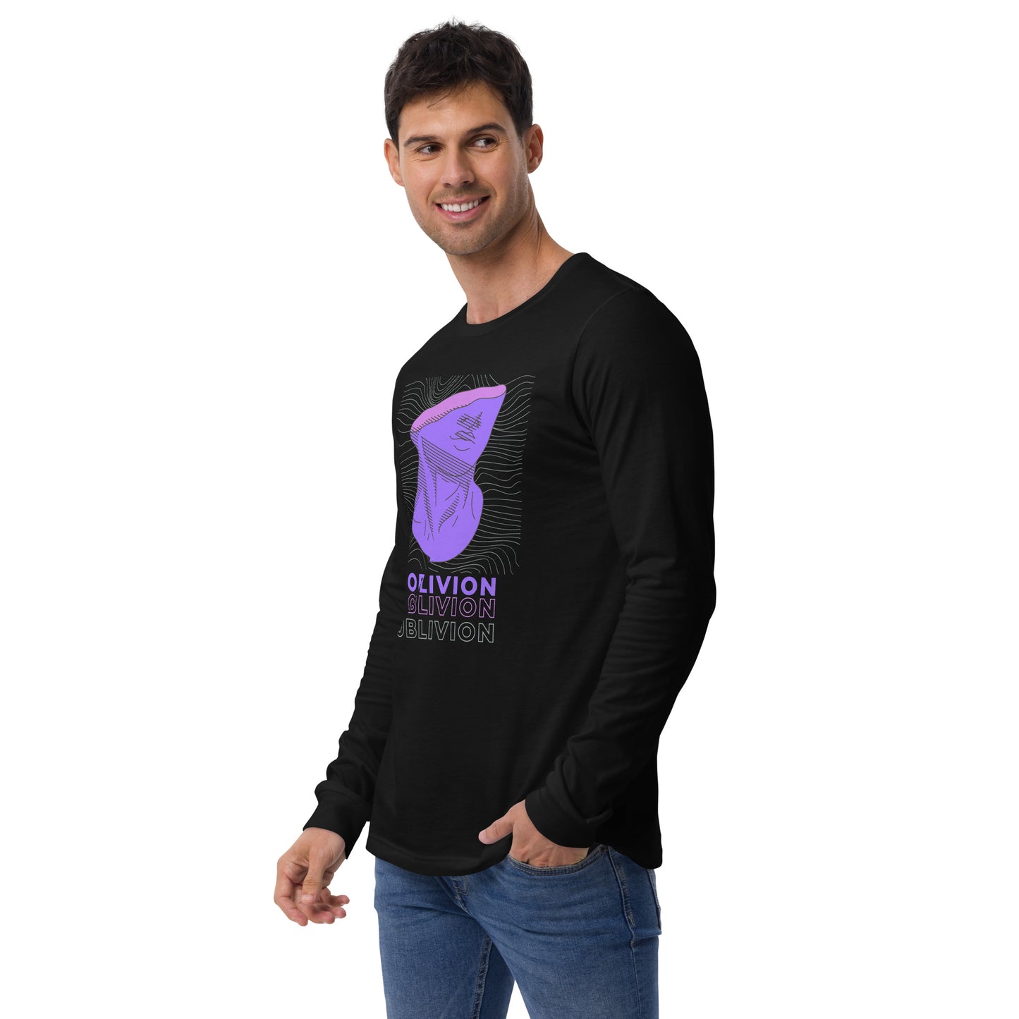 Violet Veil Of Oblivion Long Sleeve Tee - FLAKOUT