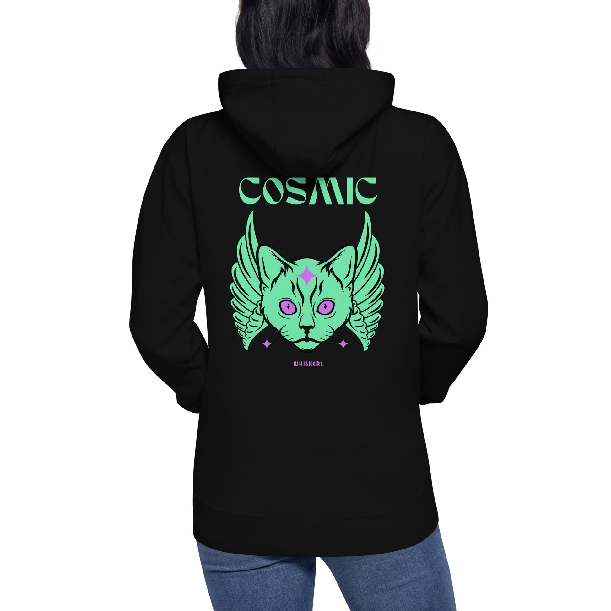 Cosmic Whiskers Unisex Hoodie - FLAKOUT