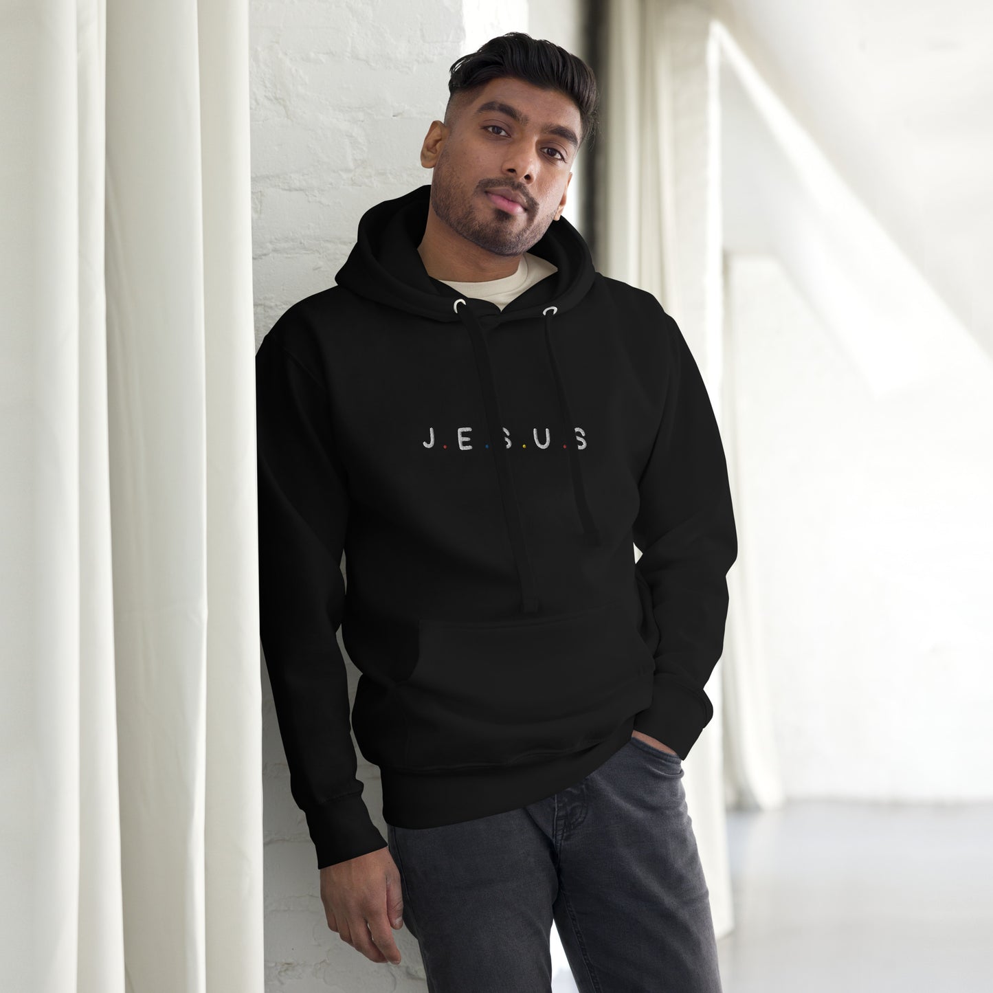 J.E.S.U.S Embroidered Unisex Hoodie - FLAKOUT