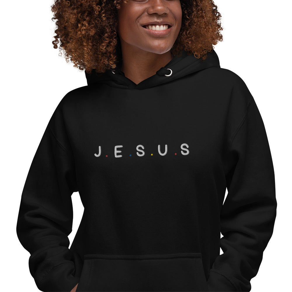 J.E.S.U.S Embroidered Unisex Hoodie - FLAKOUT