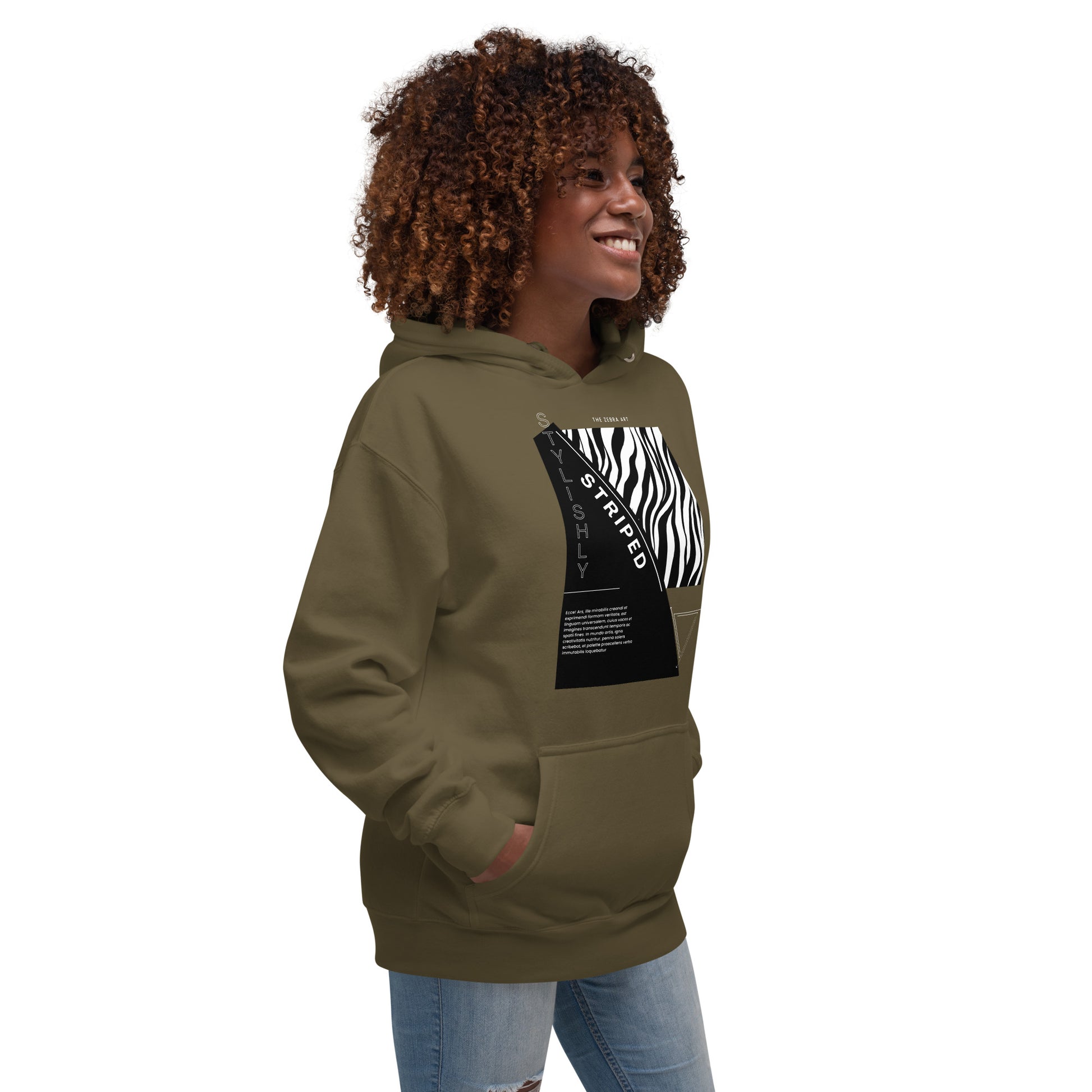 The Zebra Art Unisex Hoodie - FLAKOUT