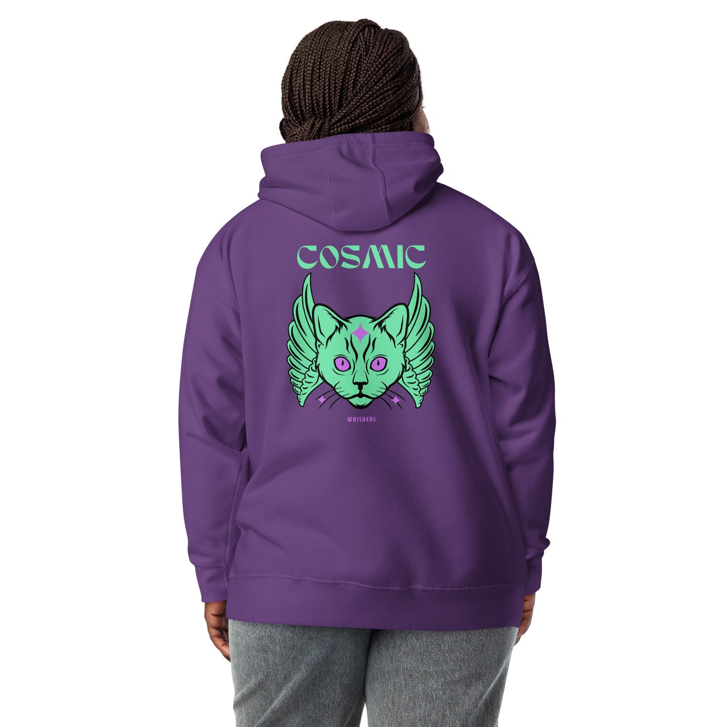 Cosmic Whiskers Unisex Hoodie - FLAKOUT