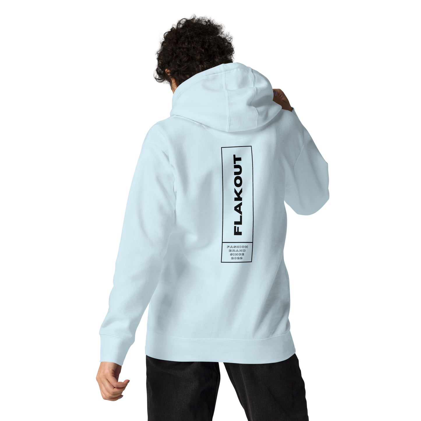 FLAKOUT Logo Stripe Back Unisex Hoodie - FLAKOUT