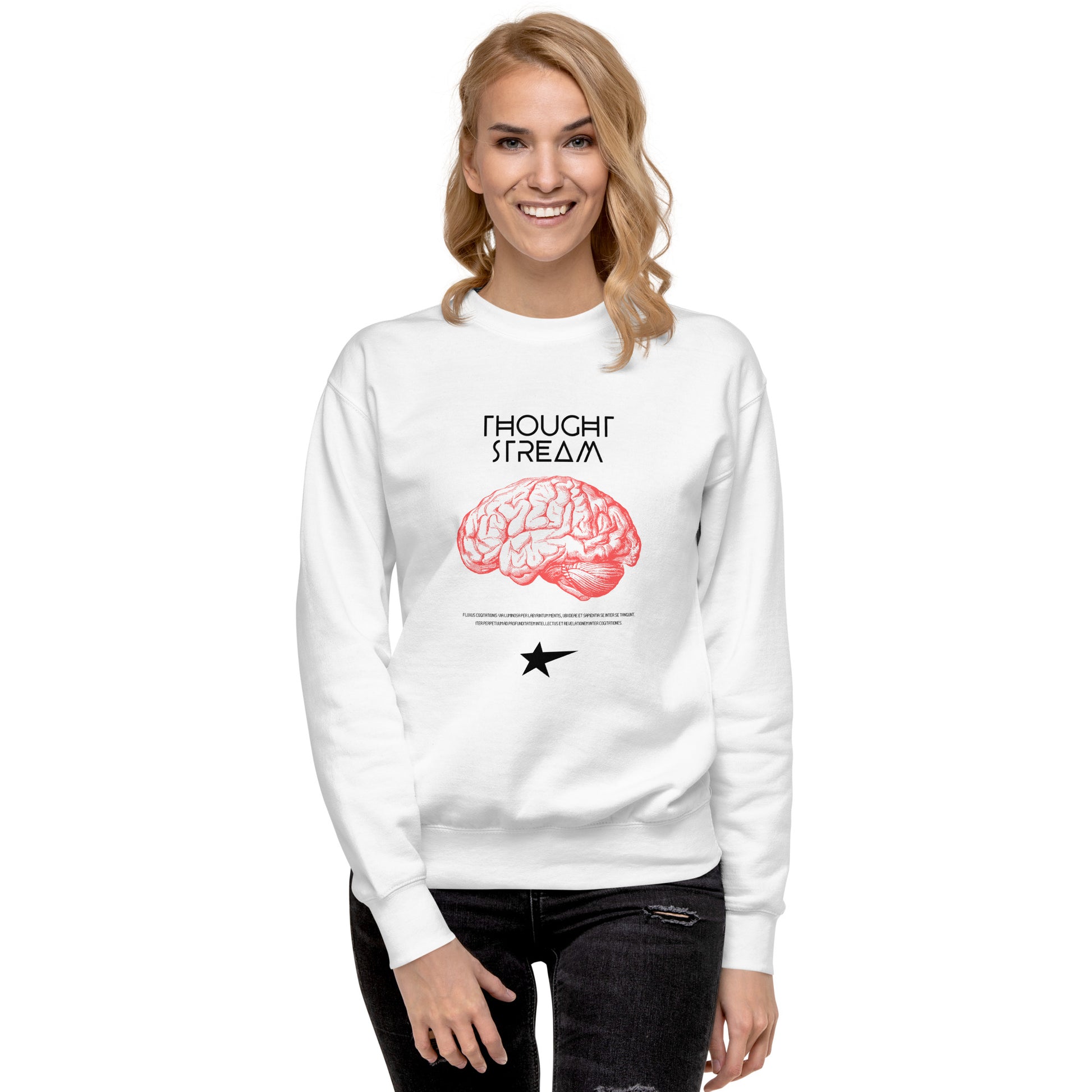 Thought Stream Unisex Fleece Sweatshirt - FLAKOUT