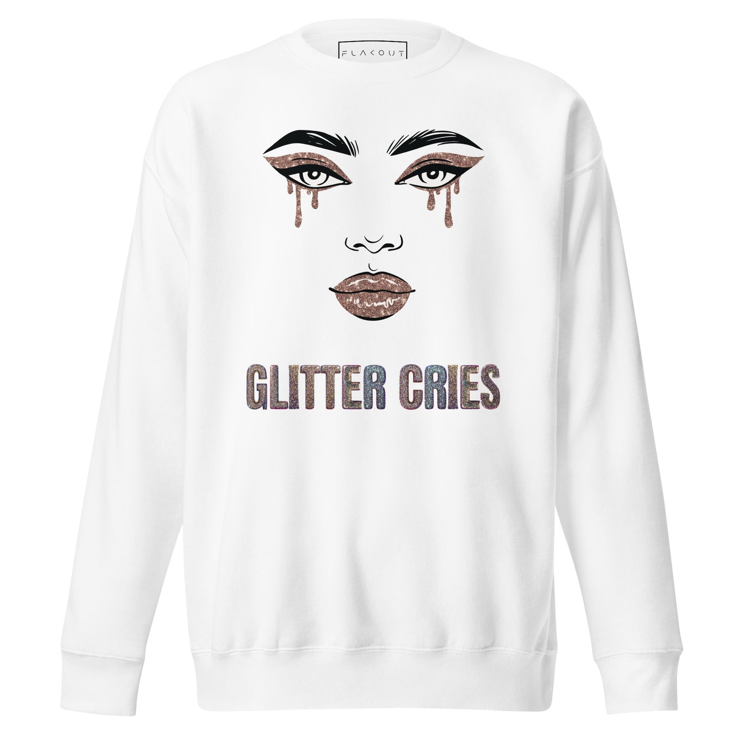 Glitter Cries Women's Fleece Sweatshirt - FLAKOUT