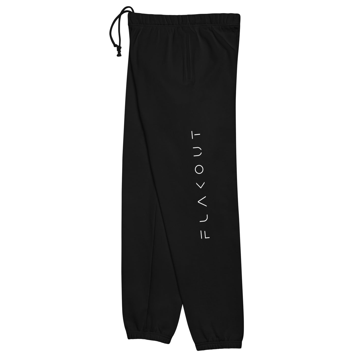 Plain Comfort Sweatpants Logo On Left Leg - FLAKOUT