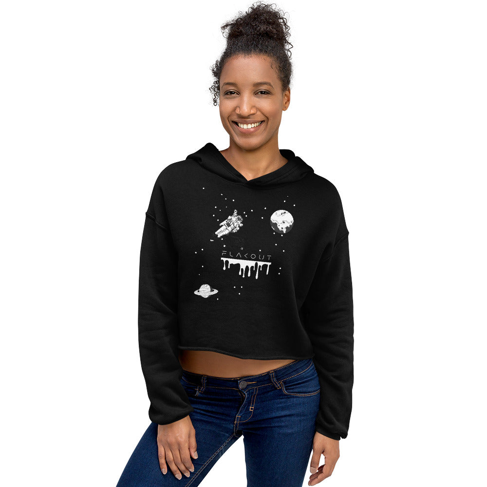 Women's Crop Hoodie Astronaut - FLAKOUT