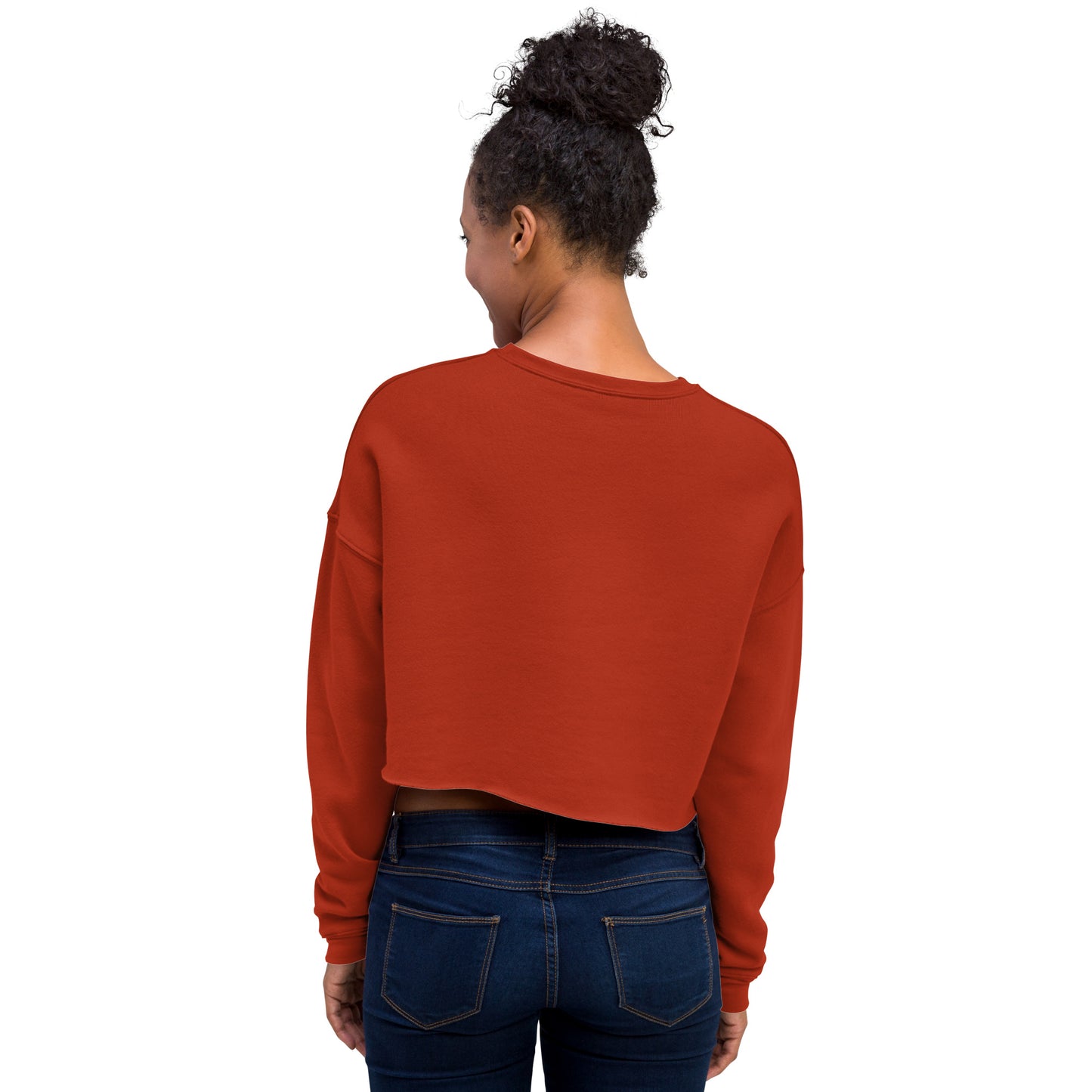 Divine Grace Blessed Women's Crop Sweatshirt - Brick - FLAKOUT