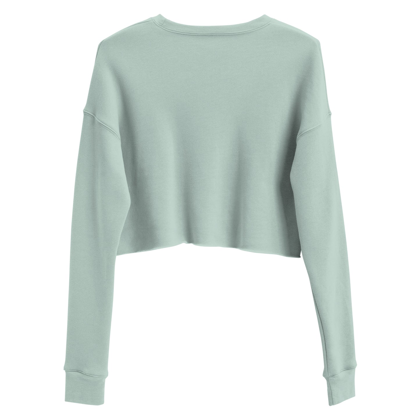 Limerence Women's Crop Sweatshirt - Dusty Blue - FLAKOUT