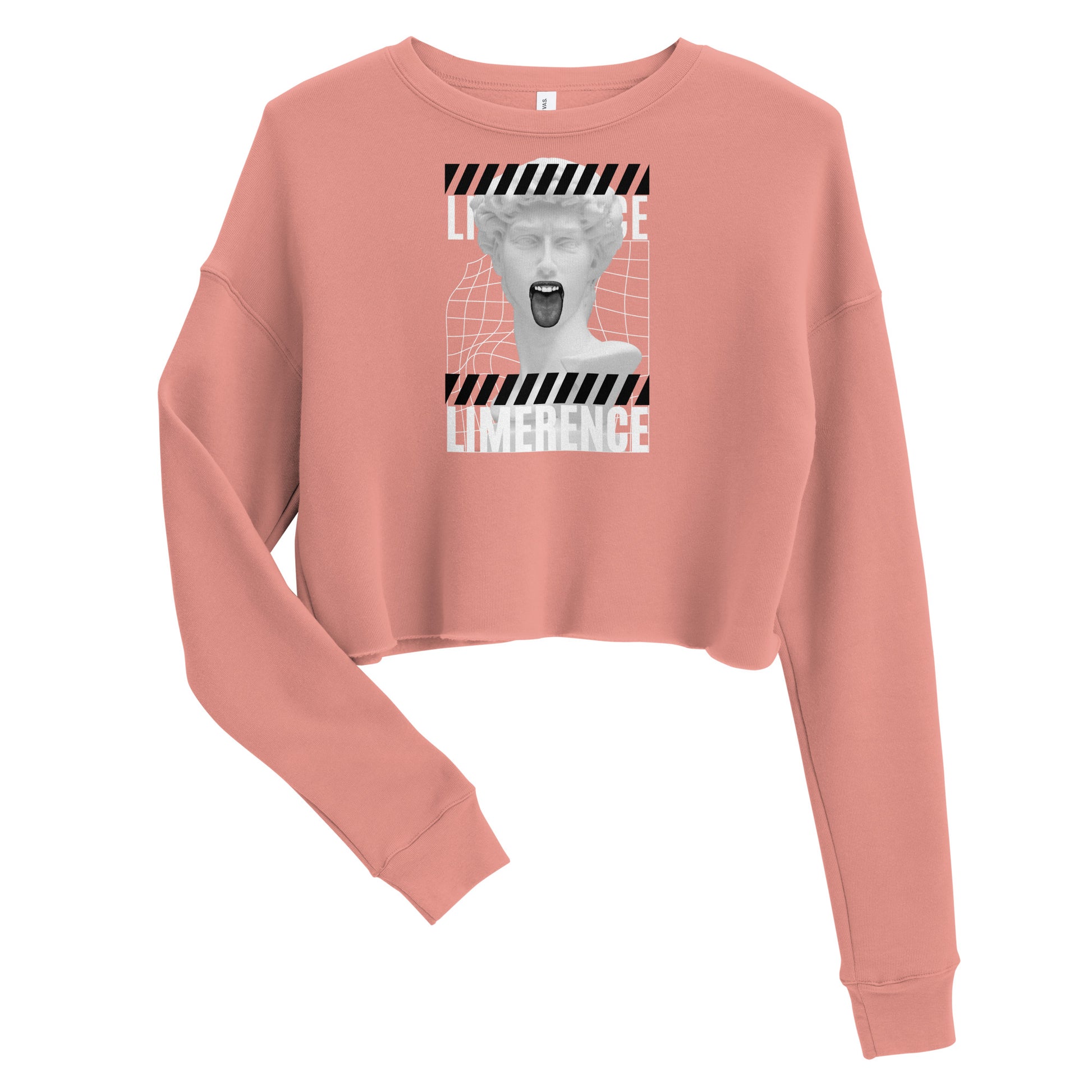 Limerence Women's Crop Sweatshirt - Mauve - FLAKOUT