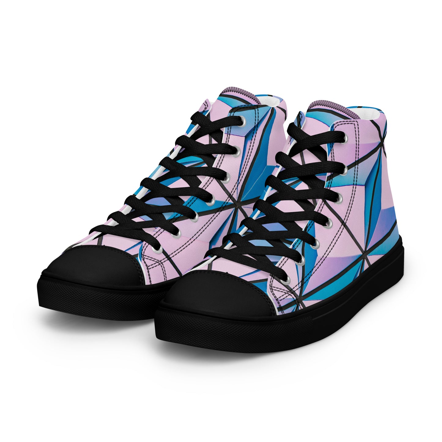 Lineage Of Angles Women's High Top Canvas Shoes - FLAKOUT