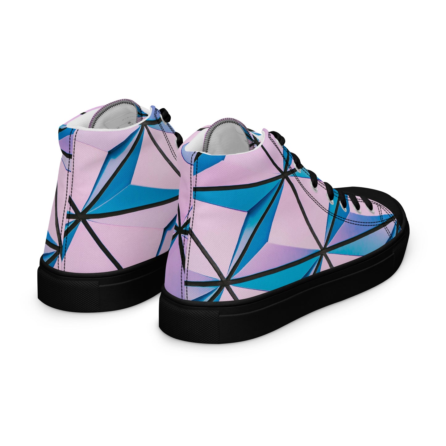 Lineage Of Angles Women's High Top Canvas Shoes - FLAKOUT